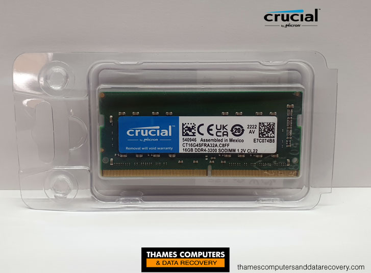 3200MHz Thames Data Laptop Memory – Limited CT16G4SFRA32A and DDR4 C8FF 16GB Computers RAM Recovery SO-DIMM Crucial