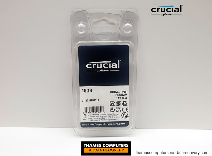 Crucial CT16G4SFRA32A 16GB DDR4-3200 PC4-25600 CL22 Notebook SODIMM